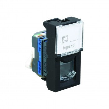 Legrand Myrius RJ45 Cat6 UTP 1Module Black - 673155