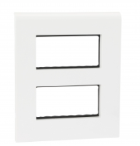 Legrand Myrius Plate+Frame (2x4) 8Module White - 673209