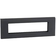 Legrand Myrius Plate+Frame 8Module (H) Black - 673228