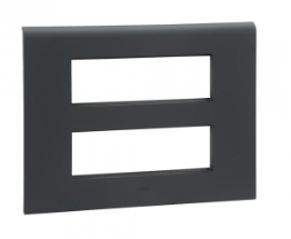 Legrand Myrius Plate+Frame 12Module Black - 673232