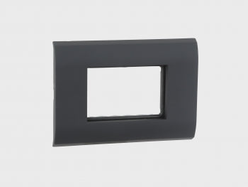 Legrand Myrius New Black Plate+Frame 3Module - 673233
