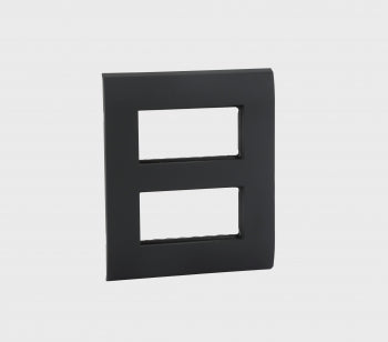 Legrand Myrius New Black Plate+Frame 8Module (S) (2x4) - 673289