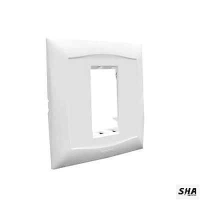 Legrand Britzy White cover plates -1 Module with support frame 6734 91
