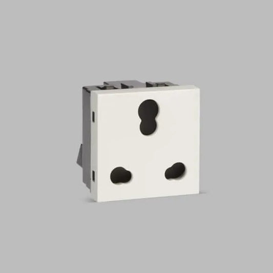 Legrand Britzy 6/16A 3 Pin Socket with Shutter – ISI Certified – 2 Module 673455