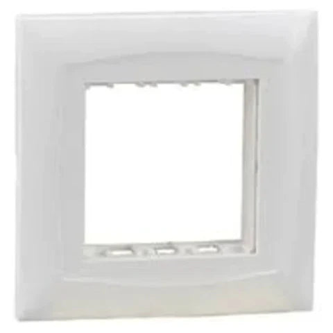 Legrand Britzy White Cover Plate - 2 Module with support frame 6734 92