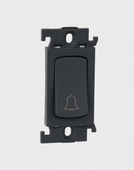 Legrand Mylinc BELLPUSH 6A SP 1Way 1Module Matt Grey - 676304