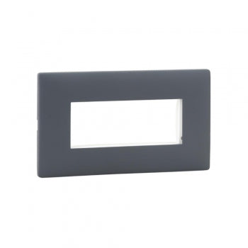 Legrand Mylinc Plate Matt Grey 4Module - 676353