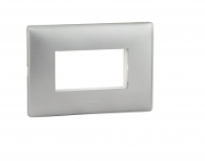 Legrand Mylinc Plate Silver Alu. 3Module - 676382