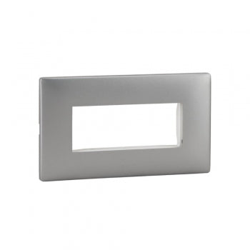 Legrand Mylinc Plate Silver Alu. 4Module - 676383