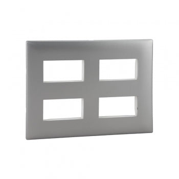 Legrand Mynic Plate Silver Alu. 12Module - 676388