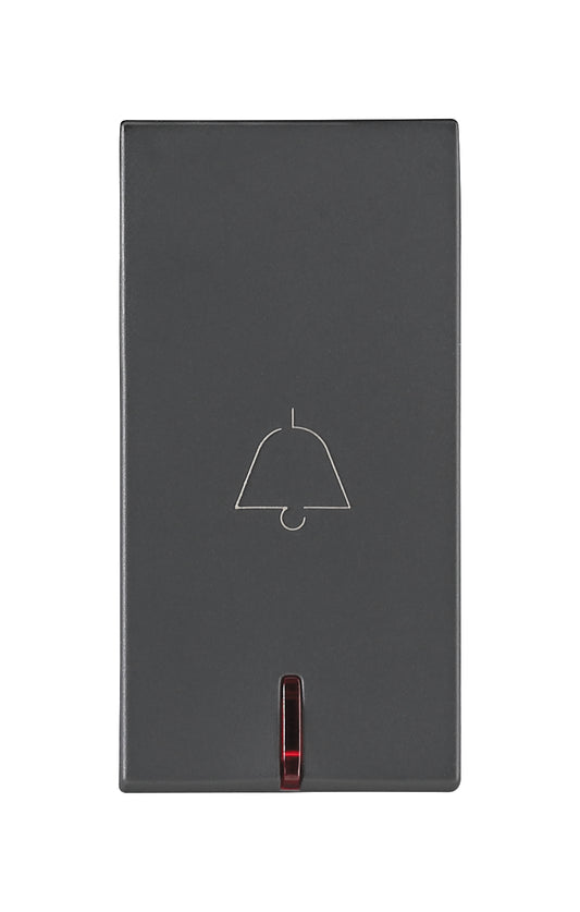 Legrand Lyncus 6A BELL PUSH with Indicator 1Module Chic Grey - 677421
