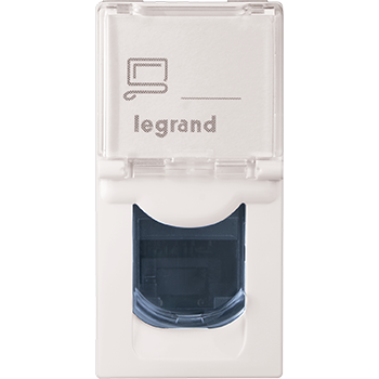 Legrand Myrius NEXTGEN RJ45 UTP CAT 6 with Shutter 1Module White - 679265