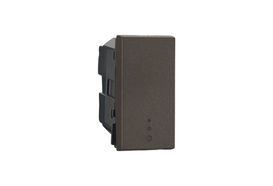 Legrand Myrius 25A Switch – SP – 1 Way – with Indicator – 1 Module Charcoal Grey 679416