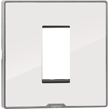 Legrand Myrius NEXTGEN PLATE+FRAME ICE WHITE 1Module - 679521