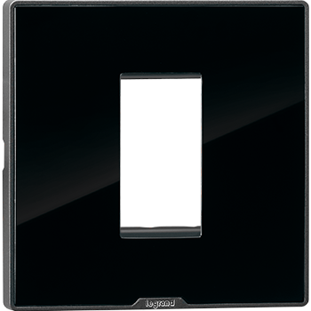 Legrand Myrius NEXTGEN PLATE+FRAME 1Module ICE BLACK - 679541
