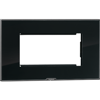 Legrand Myrius NEXTGEN PLATE+FRAME 4Module ICE BLACK - 679544