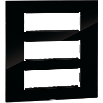 Legrand Myrius NEXTGEN PLATE+FRAME 18Module ICE BLACK - 679558