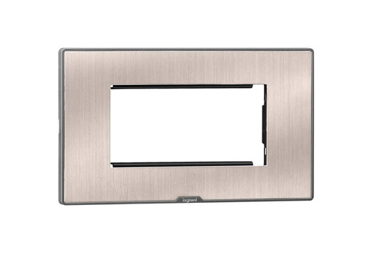 Legrand Myrius Cover Plate – 4 Module – Pearl Champagne 679564