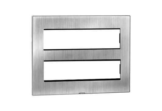 Legrand Myrius Cover Plate with Support Frame – 16 Module – Sonic Silver 679596