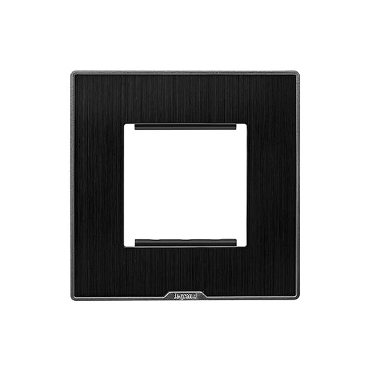 Legrand Myrius Cover Plate with Support Frame – 2 Module – Dark Fade 679602