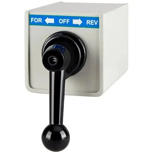 Lauritz Knudsen (Formerly L&T Switchgear Business) 16A Cam Operated Rotary Switch Forward-Off-Reverse in Stainless Steel – Cat No. 73393SCM17BGXB