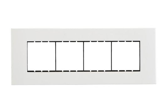 Havells Apogee PC White Outer Plate 8MH ATAPLOWH08 | Engineering Grade Modular Plate with Sleek Finish
