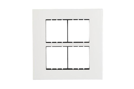 Havells Apogee PC White Outer Plate 8MS ATAPLOWS08 | Engineering Grade Modular Plate with Sleek Finish