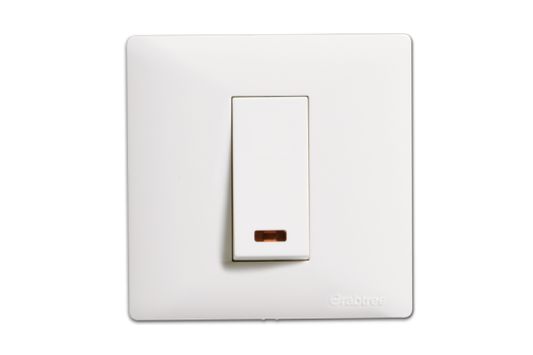 Havells Athena 1M Cover Plate Pure White | Modular Cover Frame with Glossy Finish