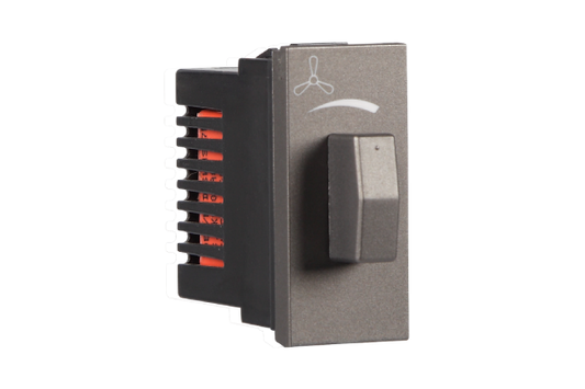 Havells 1M Fan Regulator | Modular Fan Speed Controller with 360° Knob Rotation
