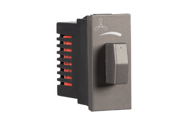 Havells 1M Fan Regulator | Modular Fan Speed Controller with 360° Knob Rotation