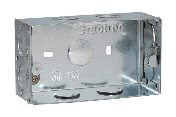 Havells 4M GI Box ACTXMIIX04 | Rust Resistant Modular Switch Box
