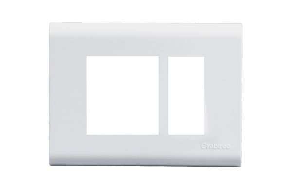 Havells Verona 3M Plate ACVPPCWV03 | Pure White Glossy Cover Frame