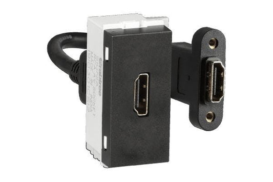 Havells Signia 1M HDMI Socket | Modular Data Transmission Socket with Pre-Wired Connector