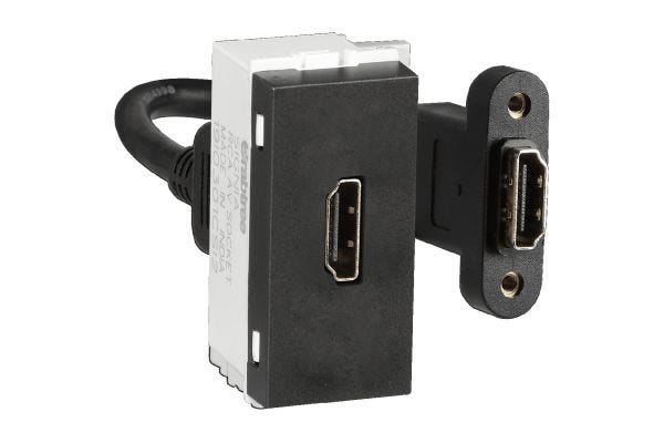 Havells Signia 1M HDMI Socket | Modular Data Transmission Socket with Pre-Wired Connector
