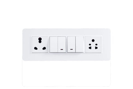 Havells Signia 8M Horizontal Front Plate ACWPLCWH08 | Embossed Design Plate with Pillar