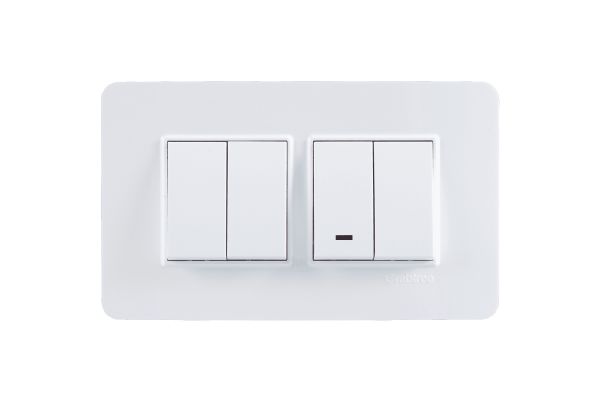 Havells Signia 4M Front Plate ACWPLCWV04 | Elegant Design Plate with Pillar