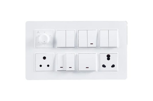 Havells Signia 16M Front Plate ACWPLCWV16 | Embossed Design Plate with Soft Corners