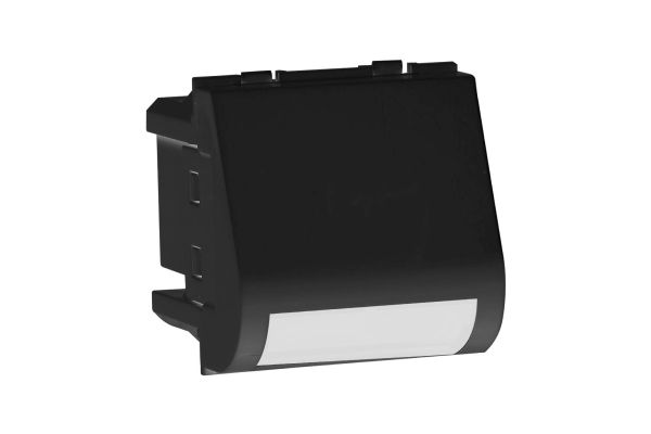 Havells Fabio 2 Module LED Footlight Matt Black | Modular Night Light with Low Power Consumption