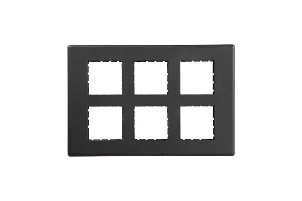 Havells Fabio 12M Front Plate Matt Black | Slim Modular Cover Frame with Front Loading Design