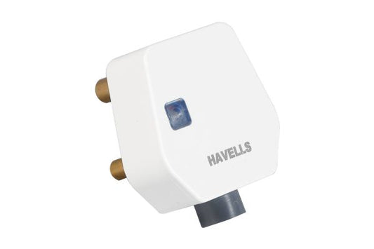 Havells 6A Plugtop with Indicator AHLGWXW063 | ISI Marked 240V Plug Top with Brass Pins