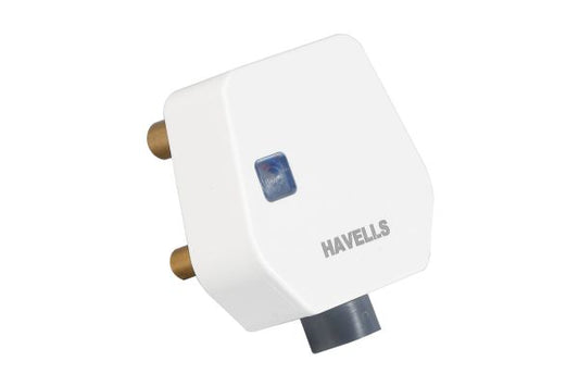 Havells 16A Plugtop with Indicator AHLGWXW163 | ISI Marked 240V Plug Top with Brass Pins