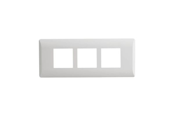 Havells Coral 6M Cover Frame AHLPLCWV06 | Pure White Glossy Cover Plate