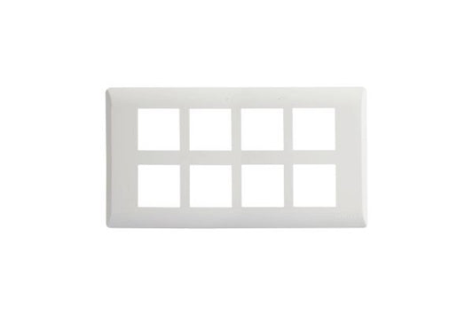 Havells Coral 16M Cover Frame AHLPPCWV16 | Pure White Glossy Modular Cover Plate