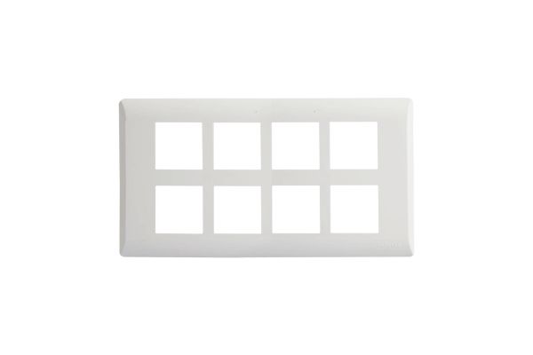 Havells Coral 16M Cover Frame AHLPPCWV16 | Pure White Glossy Modular Cover Plate