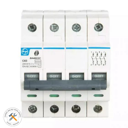 MKSR 63A C-Curve 4-Pole MCB (BA40630C)