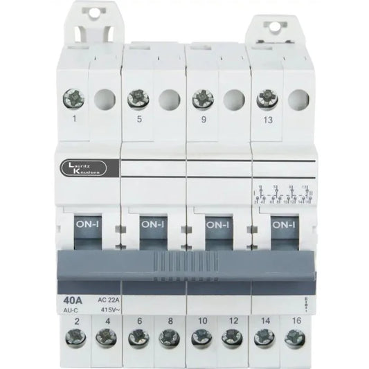 Lauritz Knudsen (Formerly L&T Switchgear Business) 32A 4 Pole MCB – 10kA Heavy-Duty Circuit Breaker (BB40320C)