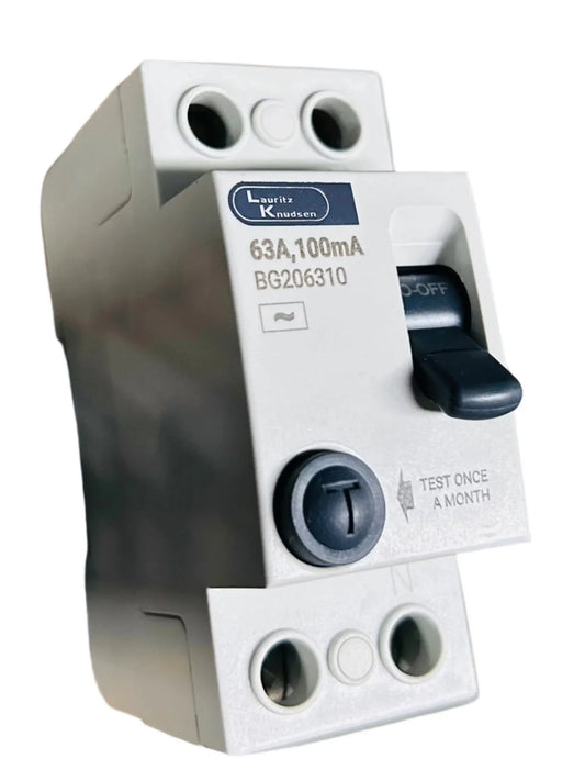 Lauritz Knudsen (Formerly L&T Switchgear Business) 40A DP RCCB 100mA – BG204010