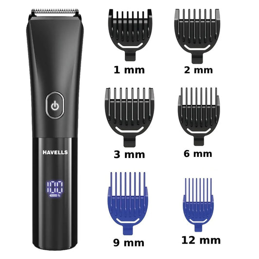 Havells BT6661 Beard & Hair Trimmer Cordless with Digital Display & Multiple Combs (Cat No. 1774524088-3)