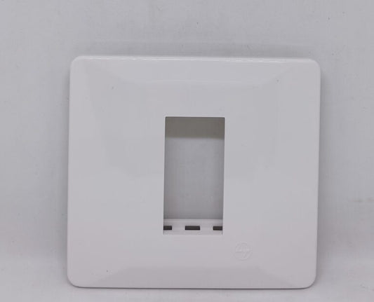 MKSR 1 Module Cover Plate with Grid Frame – White (CB91101FW00)