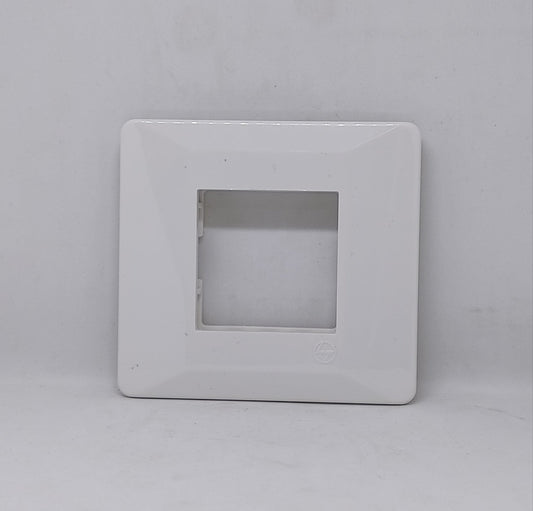 MKSR 2 Module Cover Plate with Grid Frame – White (CB91102FW00)
